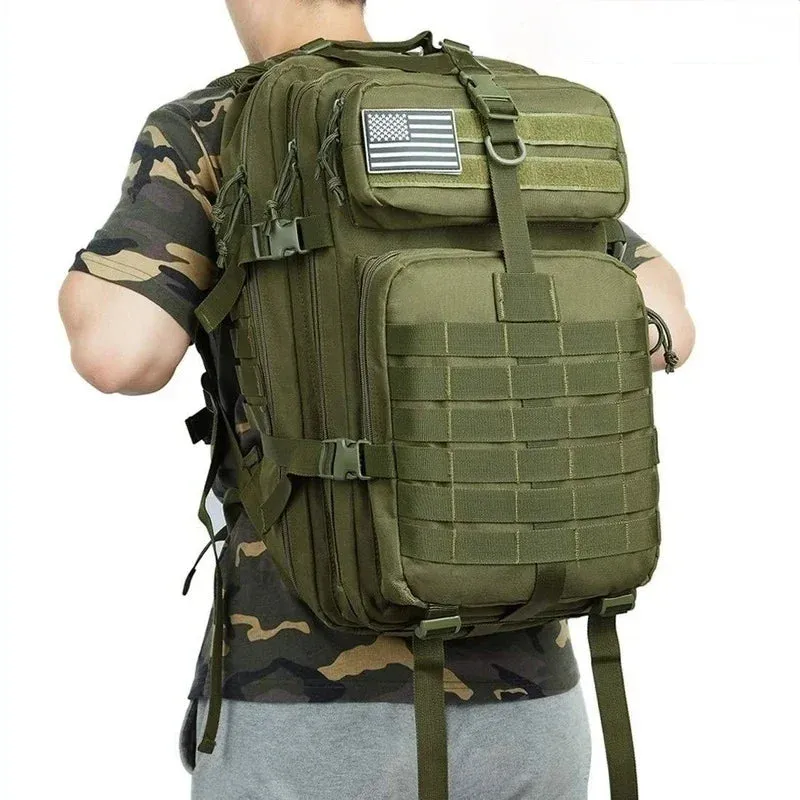 45L Nylon Waterproof Trekking Fishing Hunting Bag Backpack Outdoor Rucksacks Sports Camping Hiking
