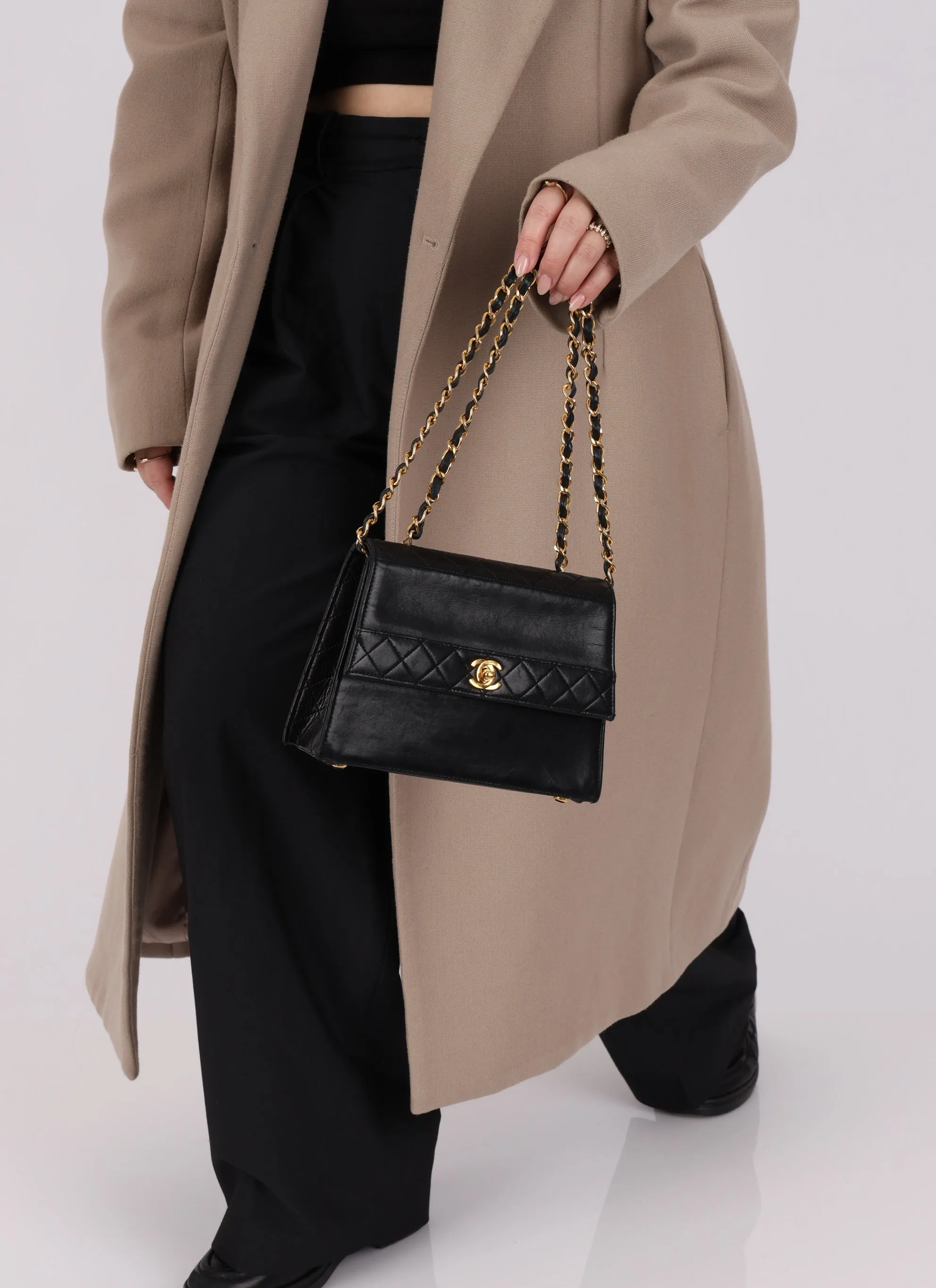 Chanel 1989 Lambskin Trapezoid w/ Cardholder