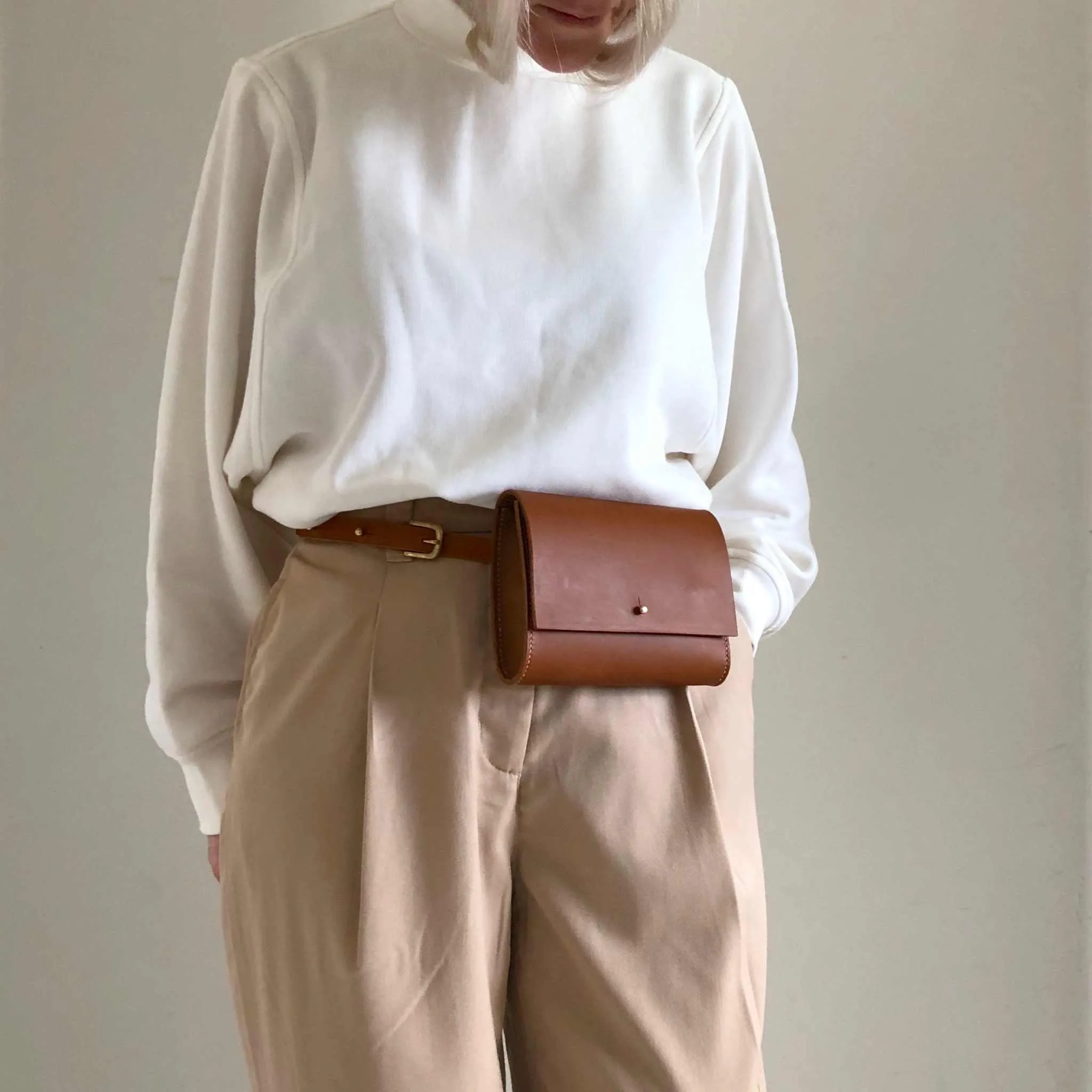 Sedna Tan Leather Bum Bag